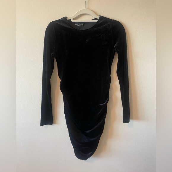 Rebel sugar ling sleeve velvet mini dress sz s lbd - Picture 3 of 5